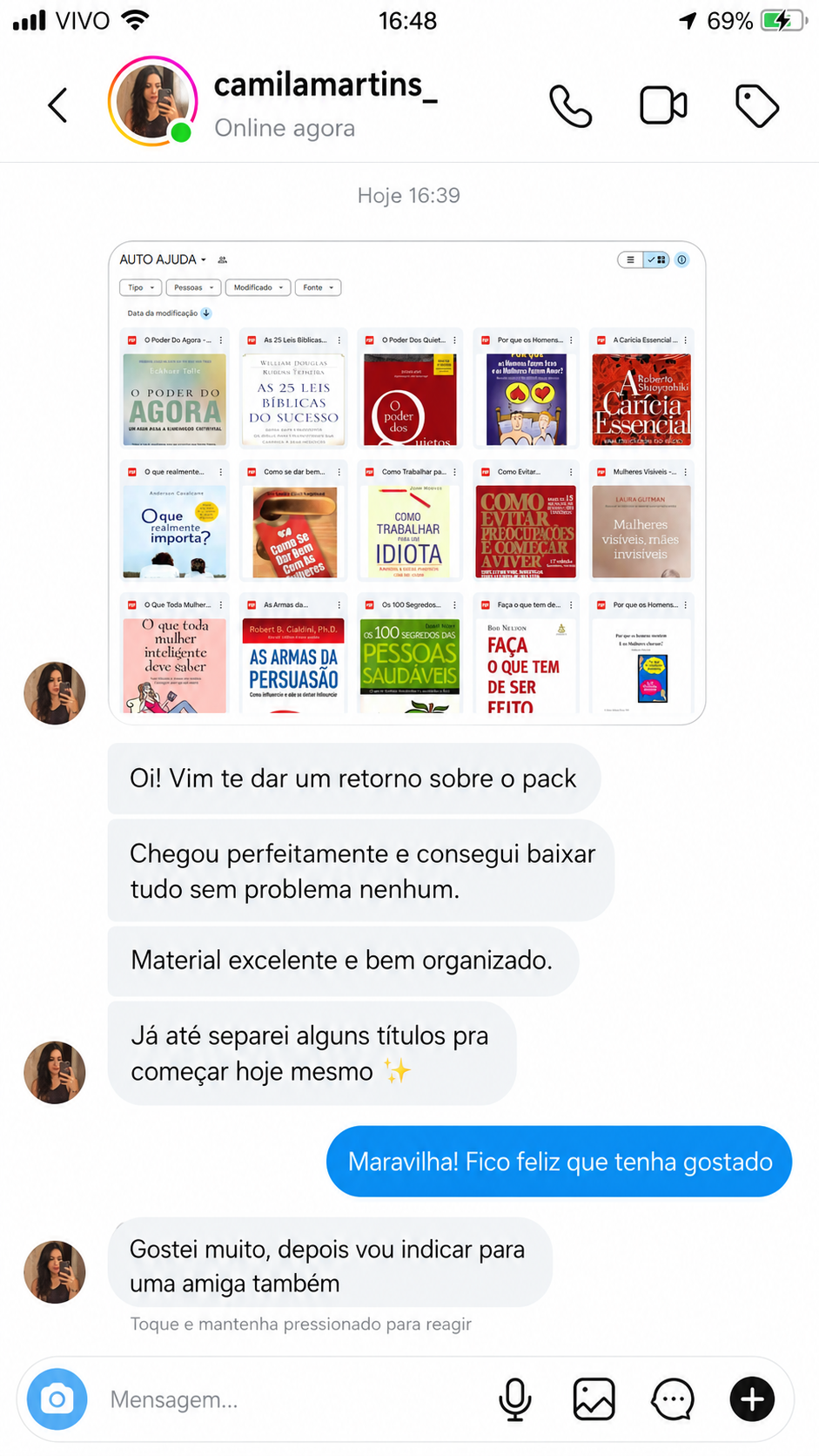 Depoimento Camila Rocha